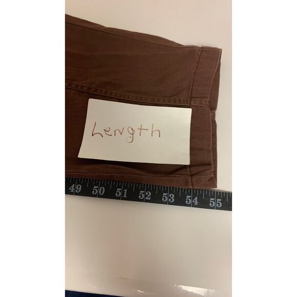 Vintage Old Navy Womens Jumpsuit Brown Straight Leg Minimalist Neutral Boho SZ L - Picture 5 of 10